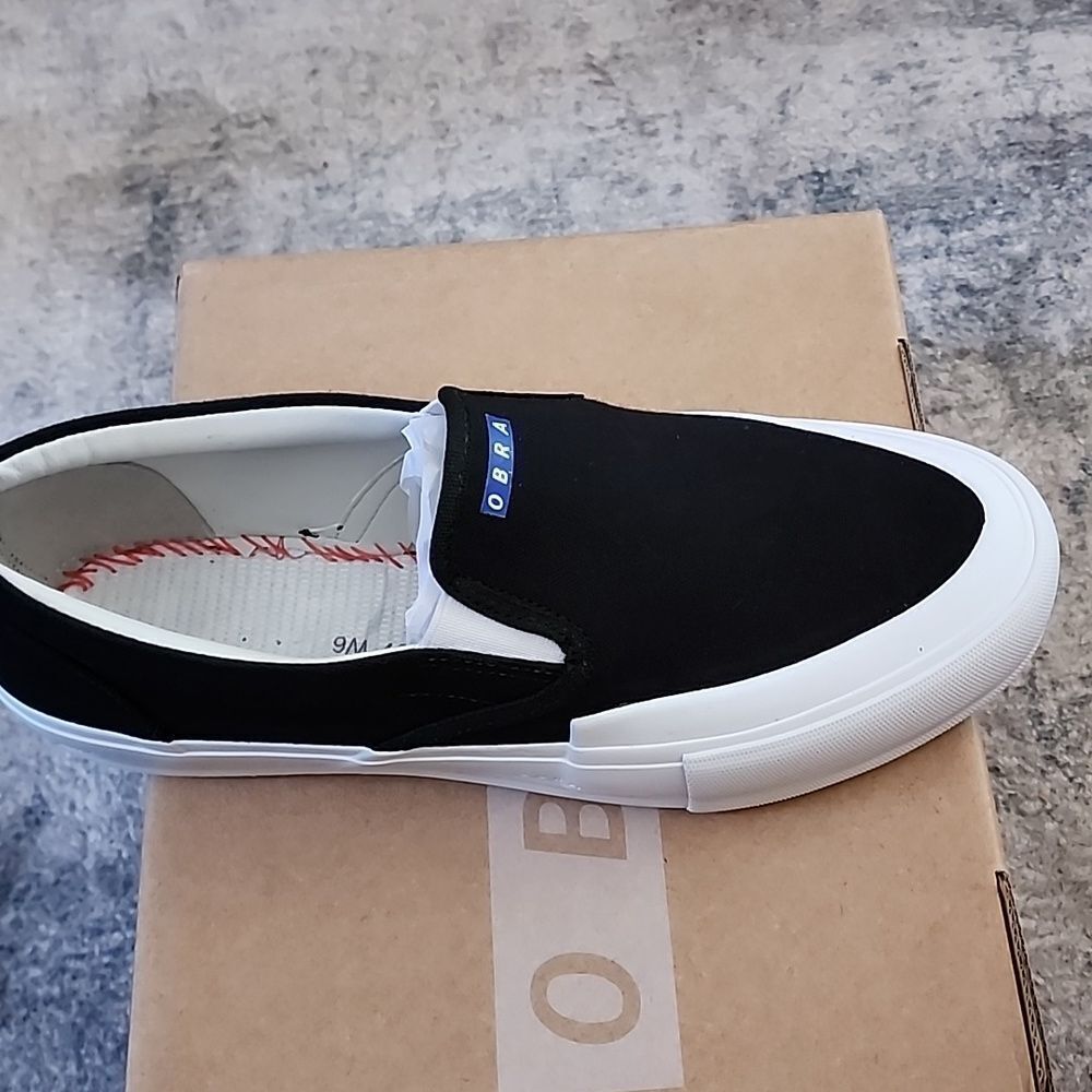 Men's Obra 240 Slip On black and blue NWT